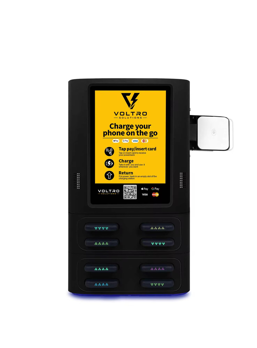 Voltro Solutions standing charging kiosk